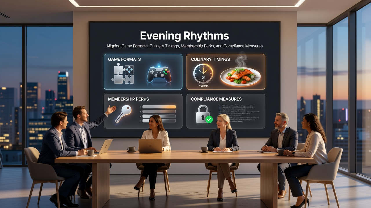 Gäste beim Essen und Spielen in einem Münchner Casino-Restaurant