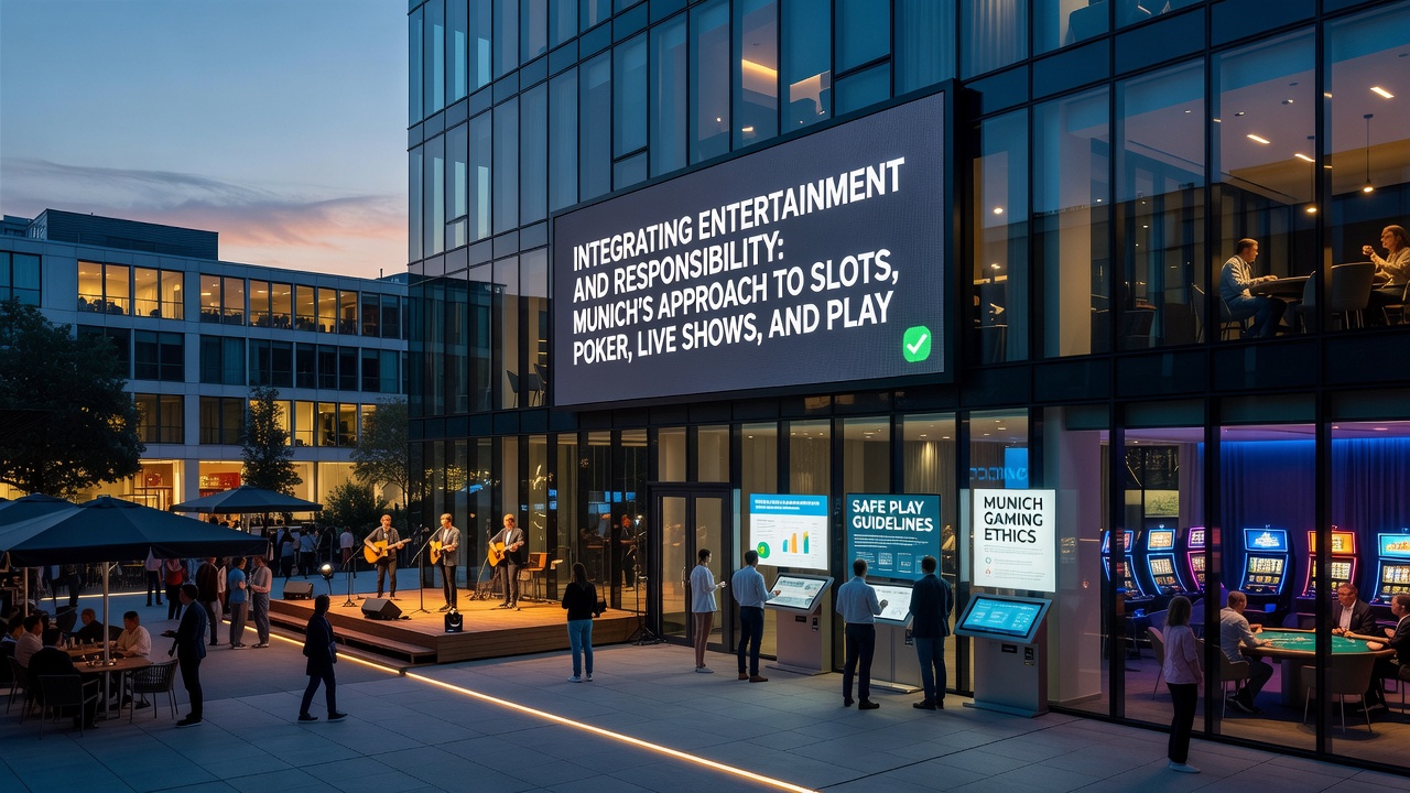 Atmosphäre bei Live-Events und Spielerschutzmaßnahmen in einer Münchener Spielbank