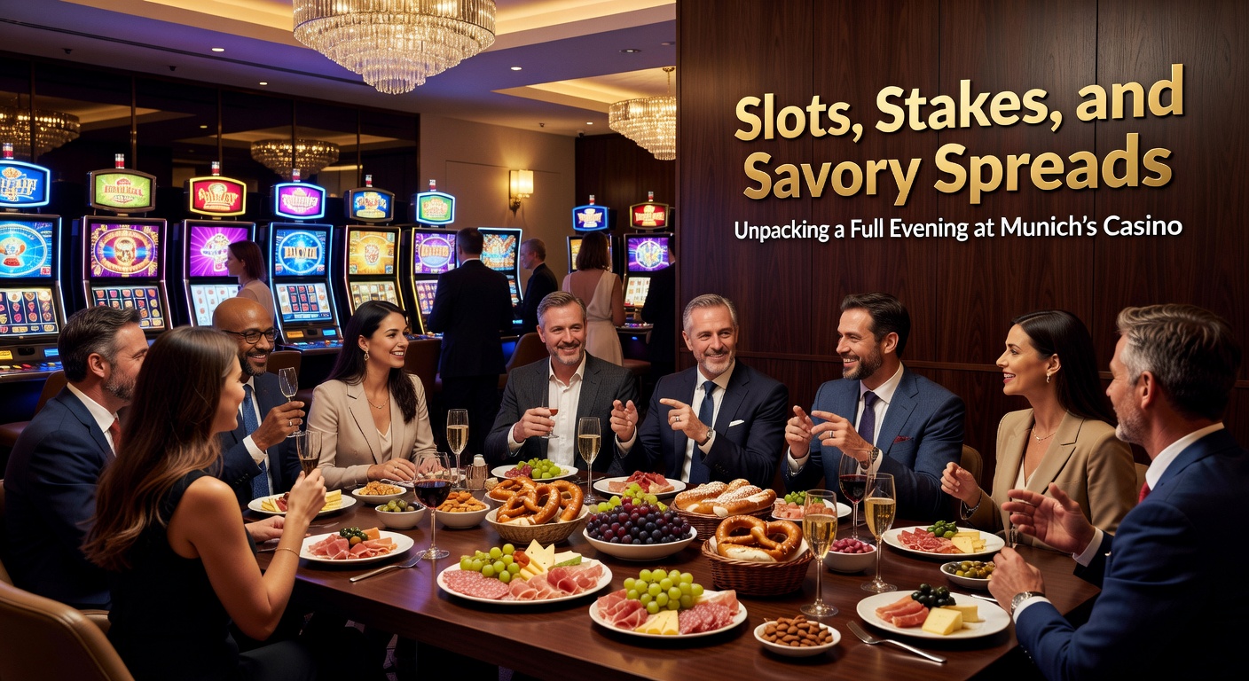 Leuchtende Slot-Maschinen und Spieler in actionreicher Atmosphäre im Casino München